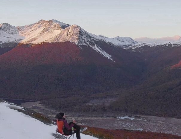 vistas monytañas de Tierra del Fuego